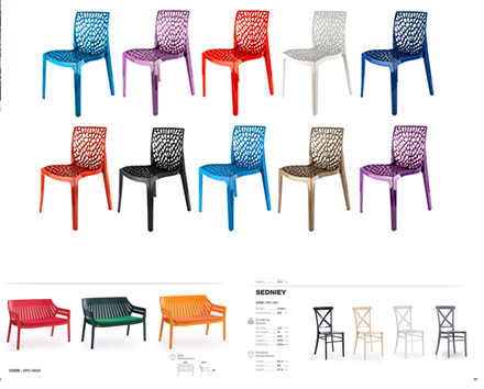 Durable Polymer Plastic Chairs (Mercan)
