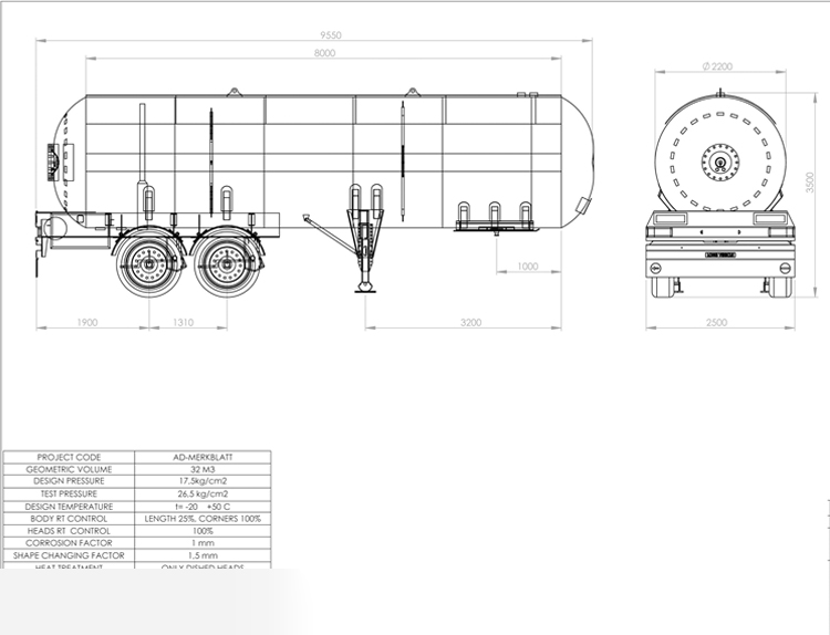 LPG Semi-Trailer Transport Tanks