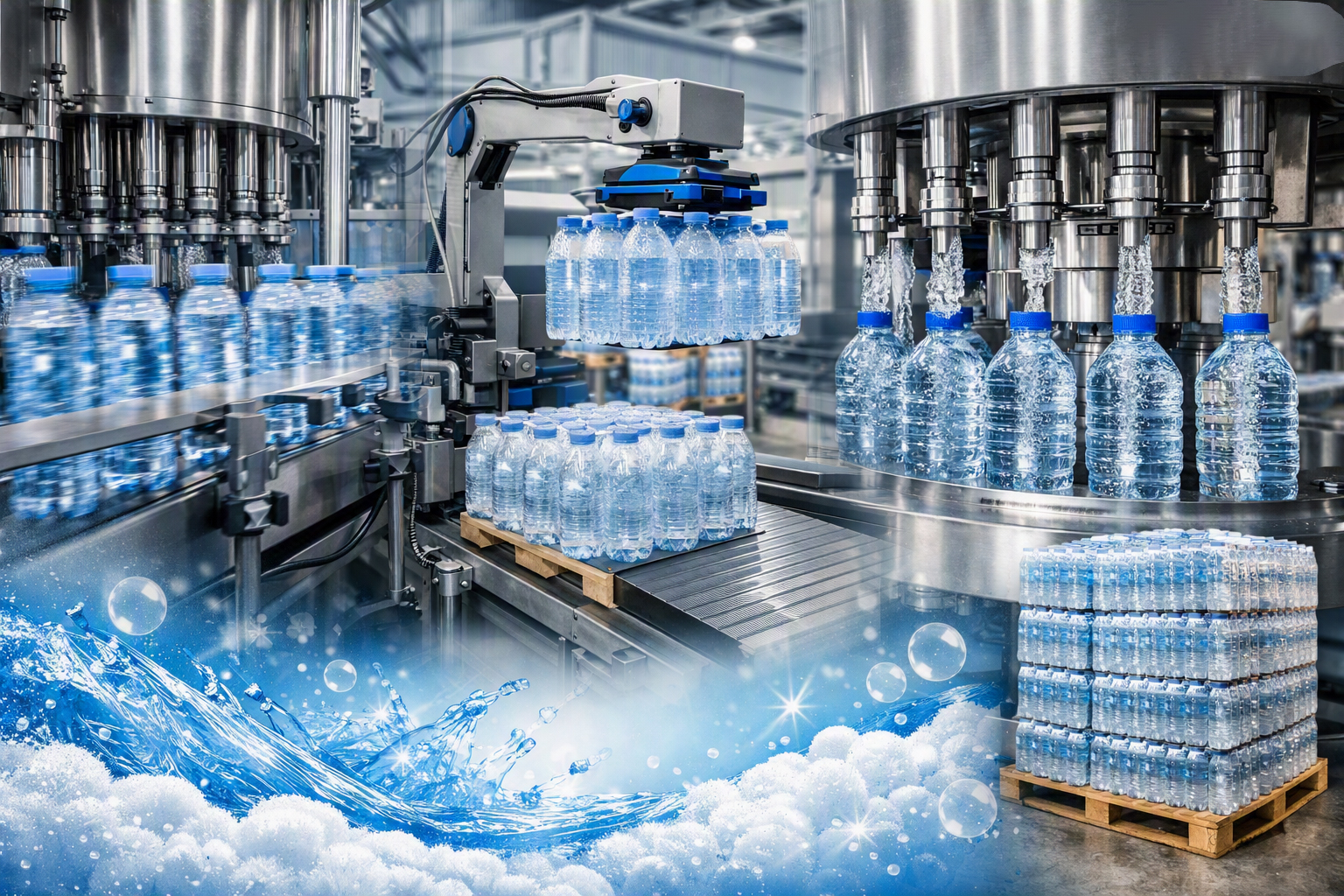 Automated Water Bottling Plants